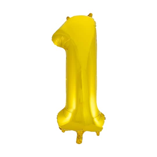 6 Pack: Gold Foil Number Balloon by Celebrate It&#x2122;